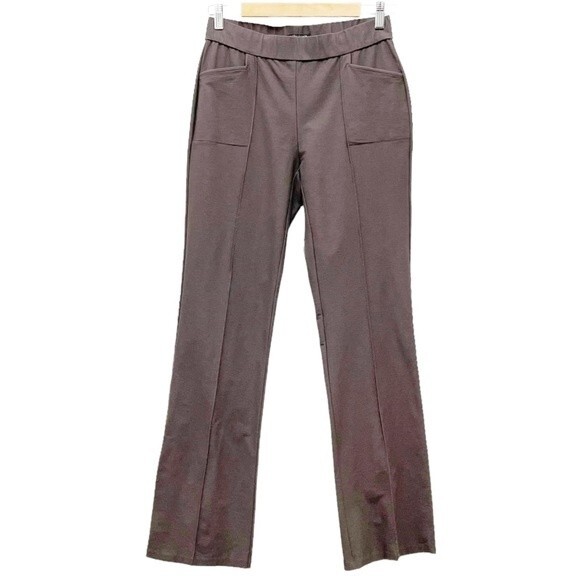 Eileen Fisher Stretch Crepe Bootcut Pull-On Trouser Pants in Rye Women’s Size XS - Picture 2 of 12